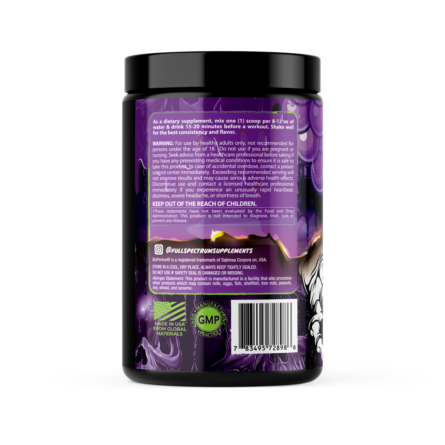 N.O.TORIOUS RAGE EXTREME: LIMITED EDITION Grape Candy Pre-Workout