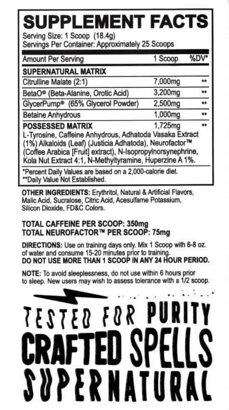 Black Magic Supply BZRK Pre-Workout