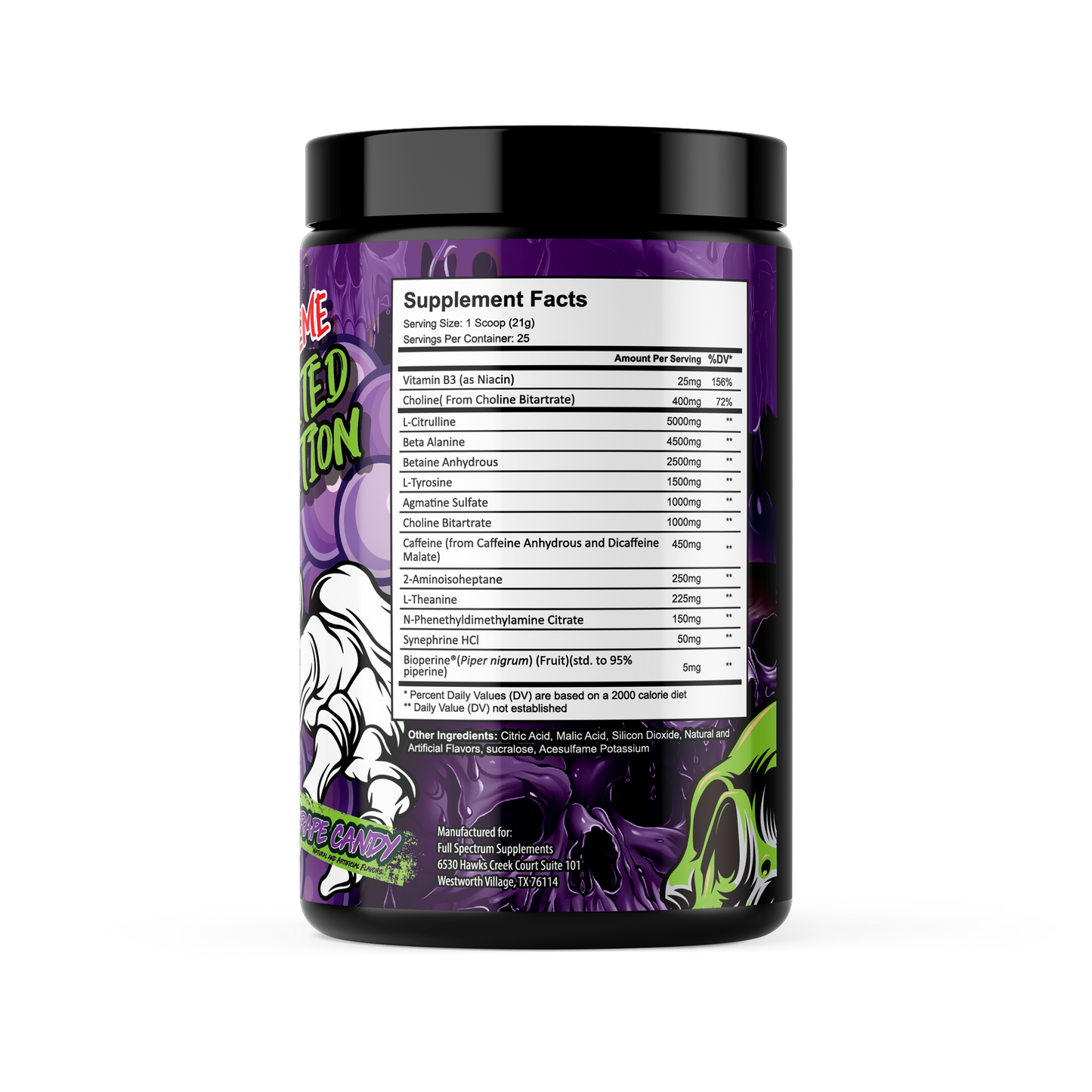 N.O.TORIOUS RAGE EXTREME: LIMITED EDITION Grape Candy Pre-Workout